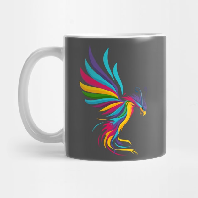 rainbow phoenix by keenkei